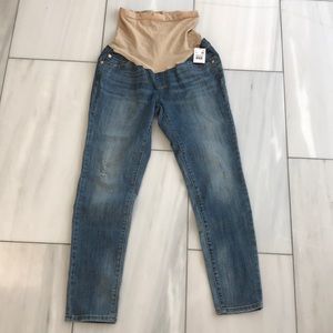 Maternity led denim jeans